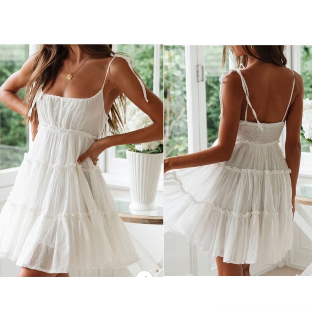 White summer dress